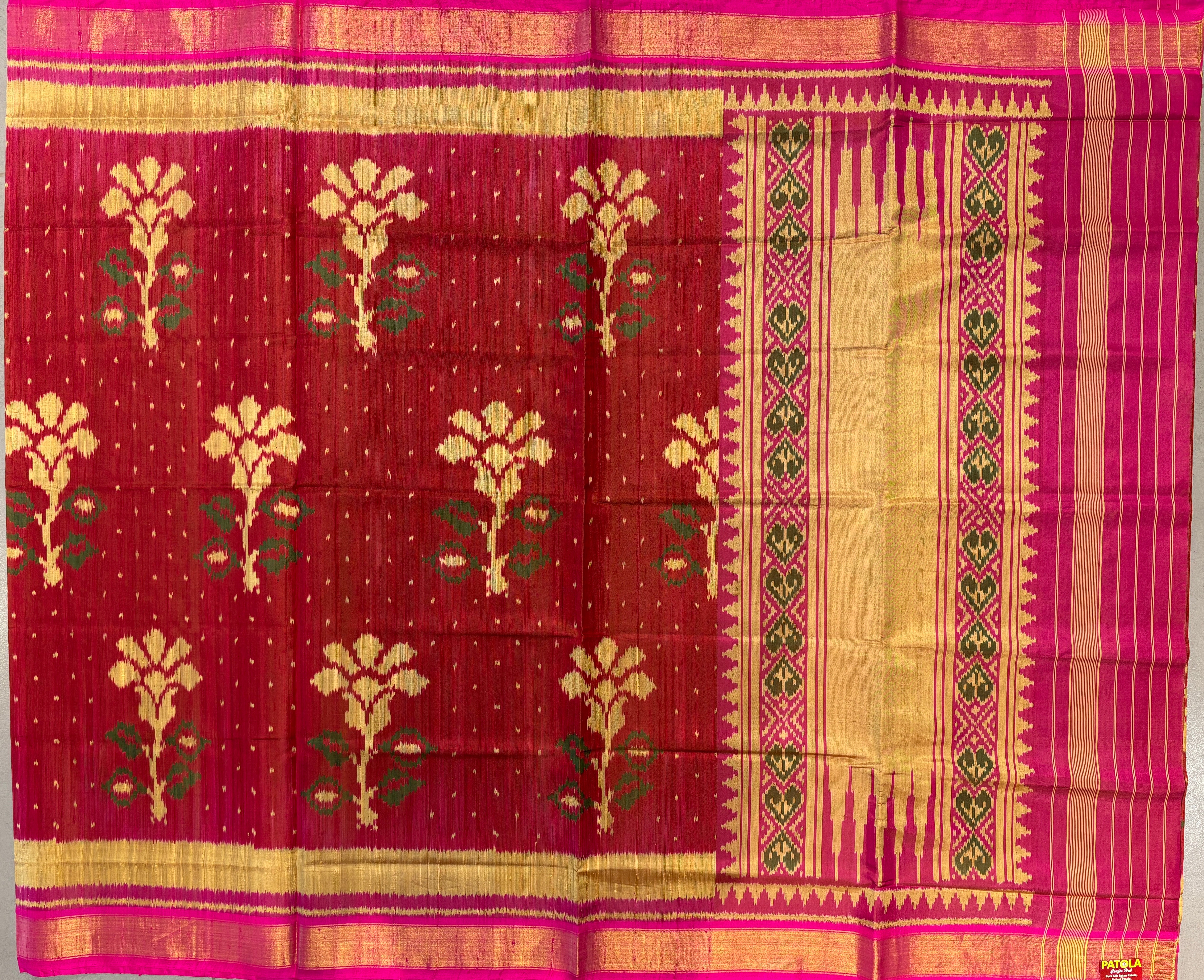 Raw silk fancy design Patola