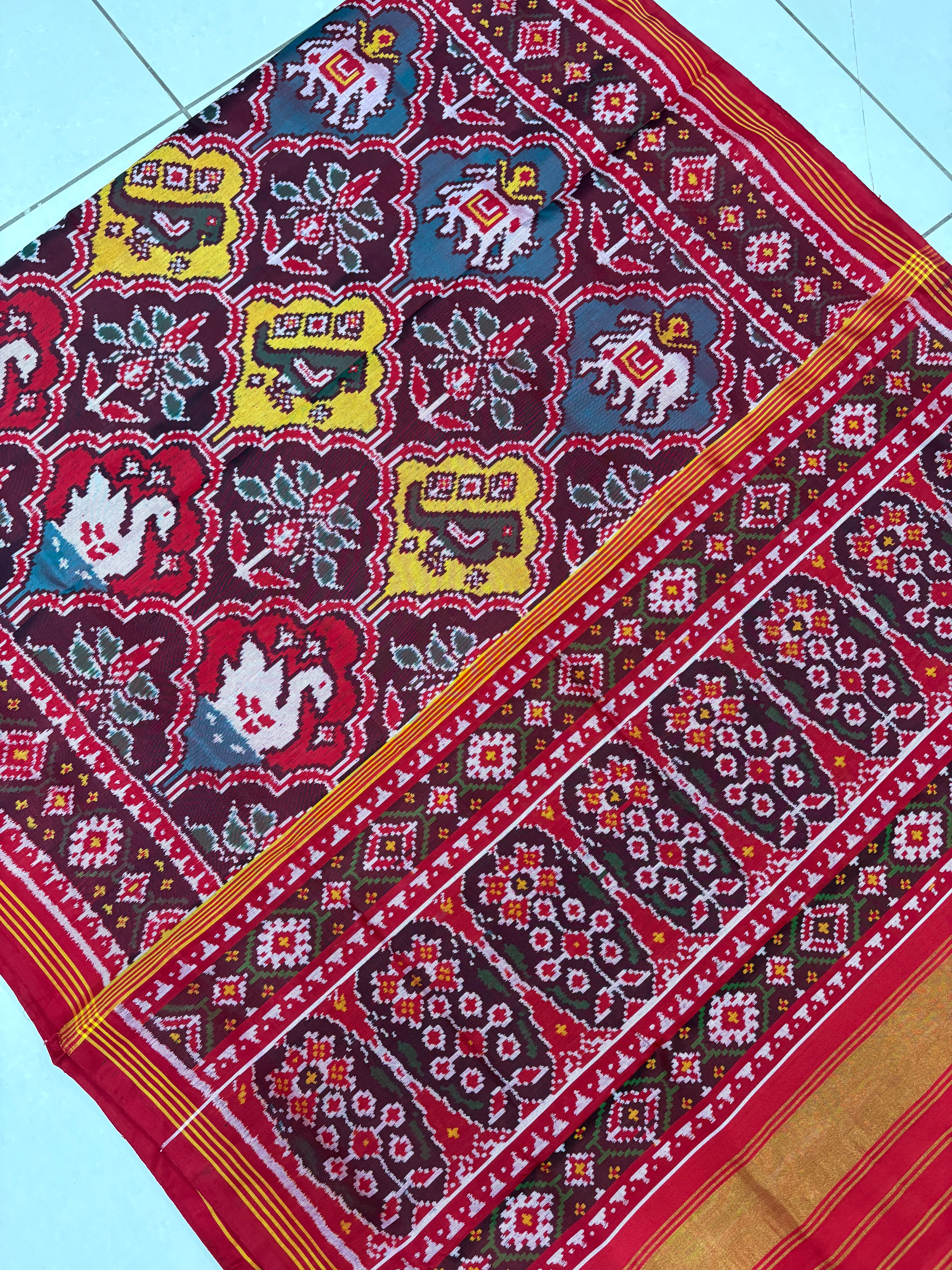 Multy tone patola saree