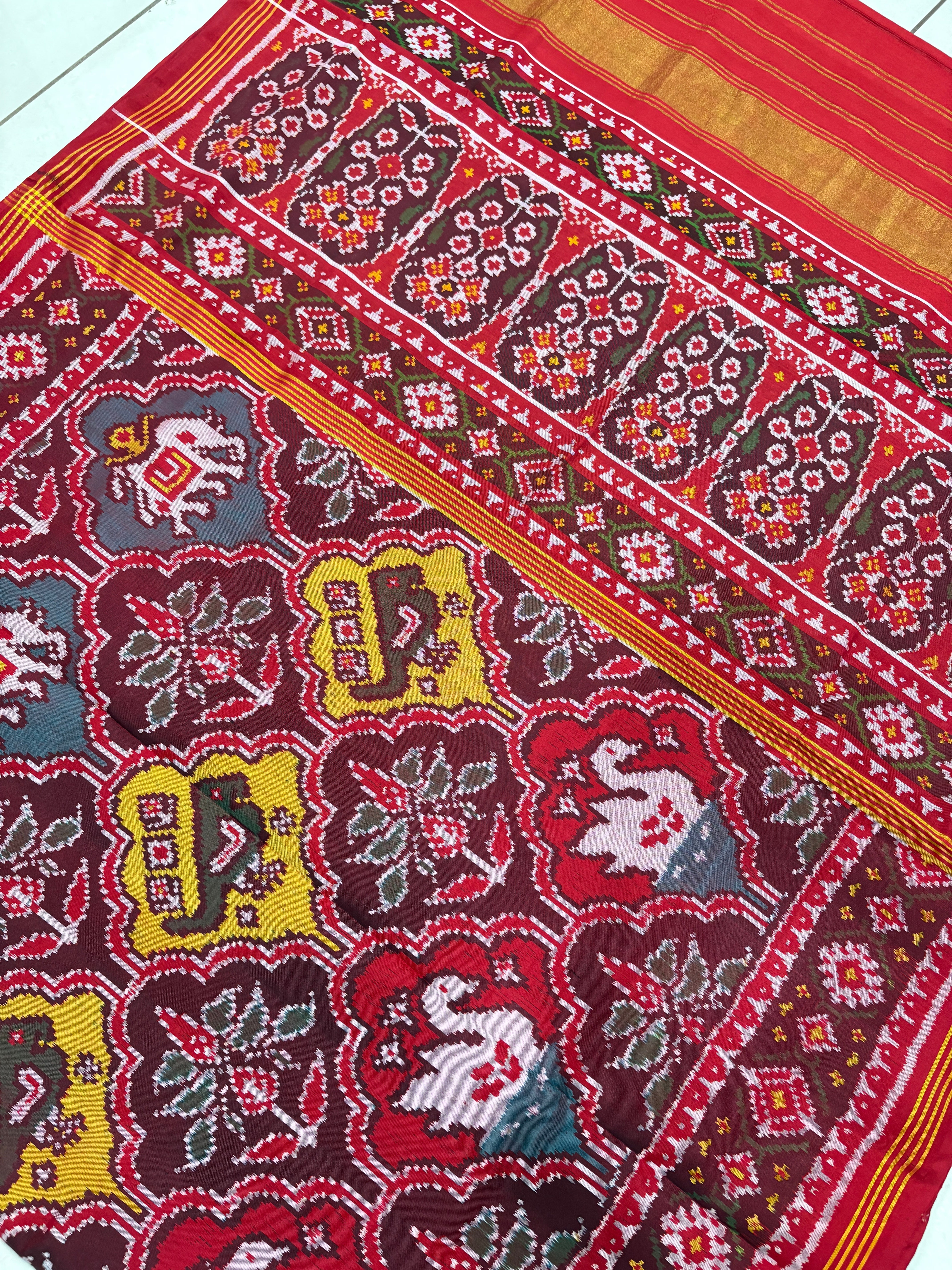 Multy tone patola saree