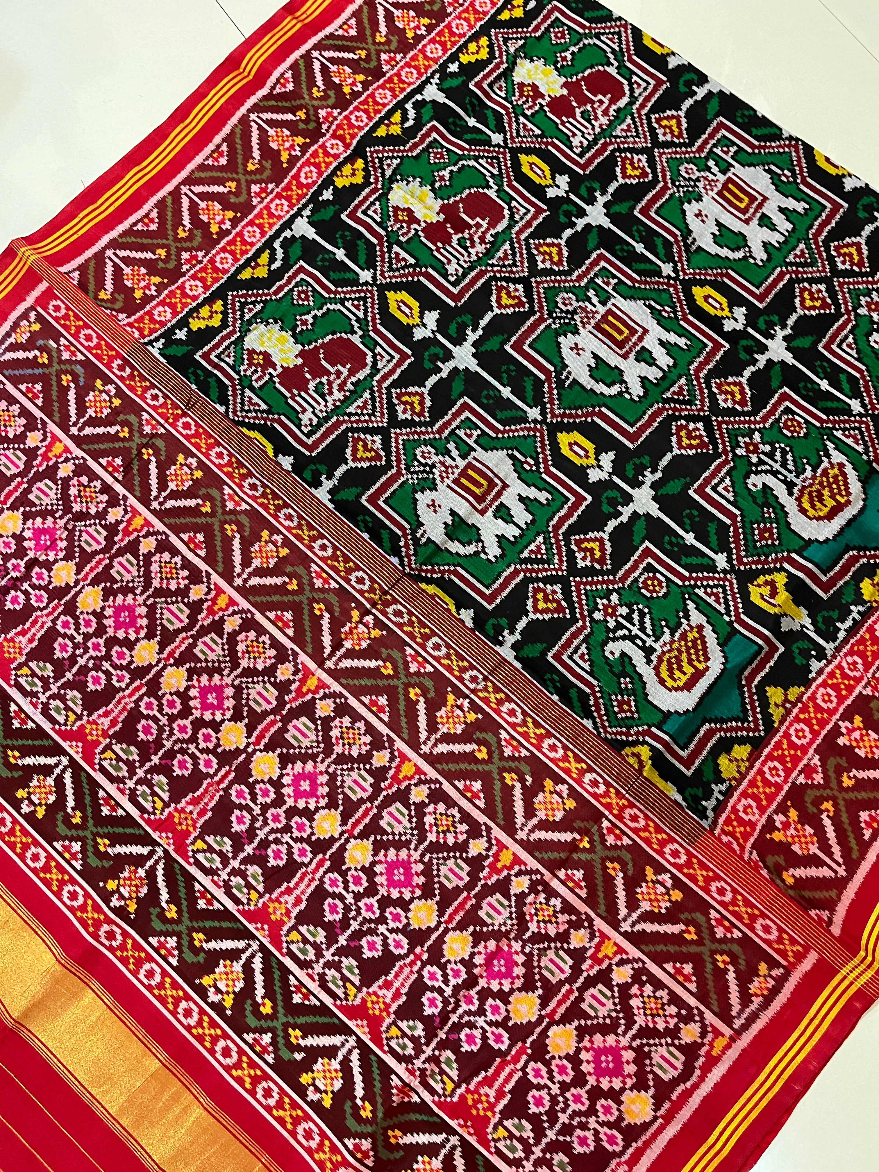 Black motifs bodar palav patola