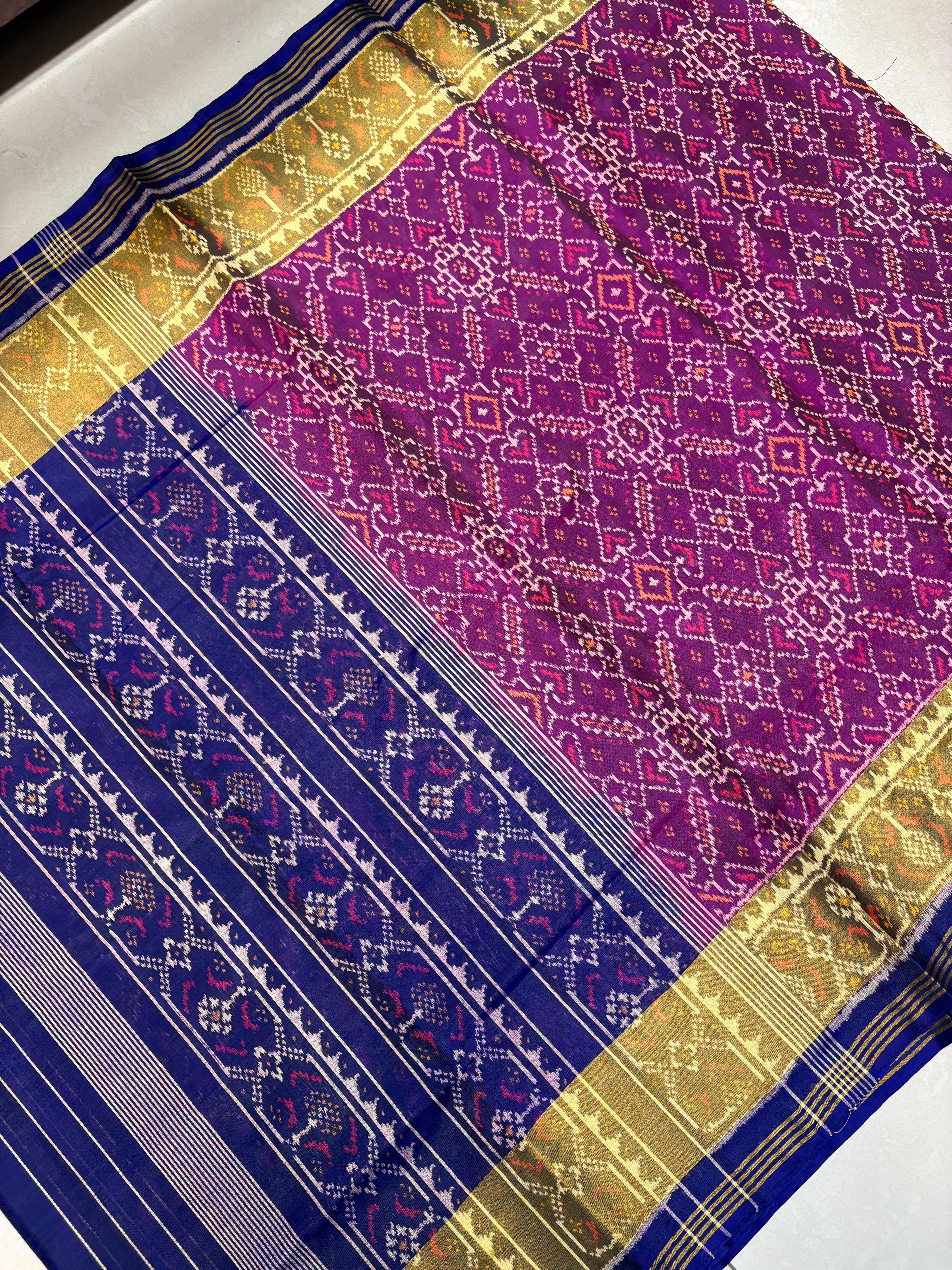 Manekchok rajkoti patola bodar pallu