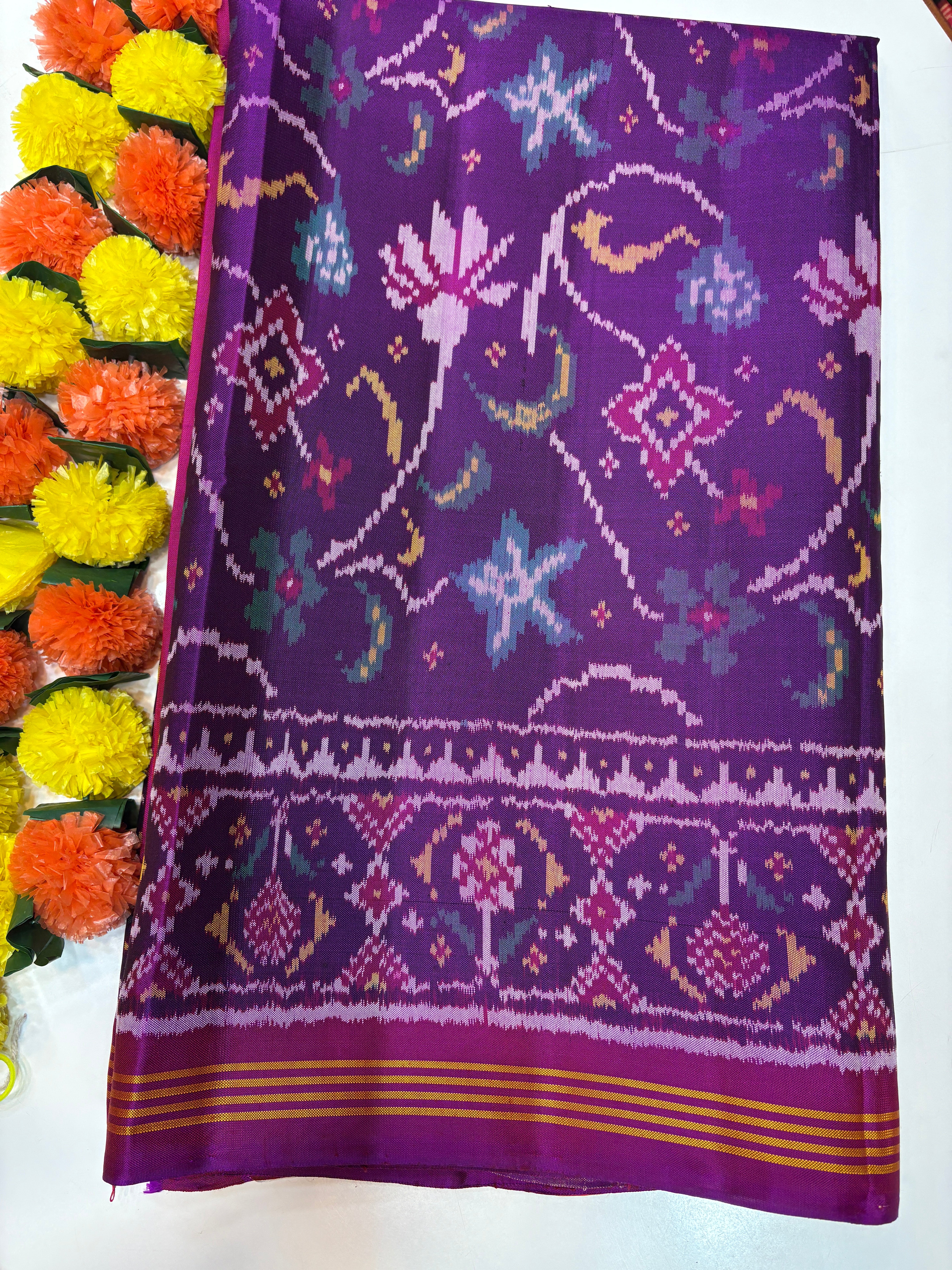 Singel ikkat fancy patola saree