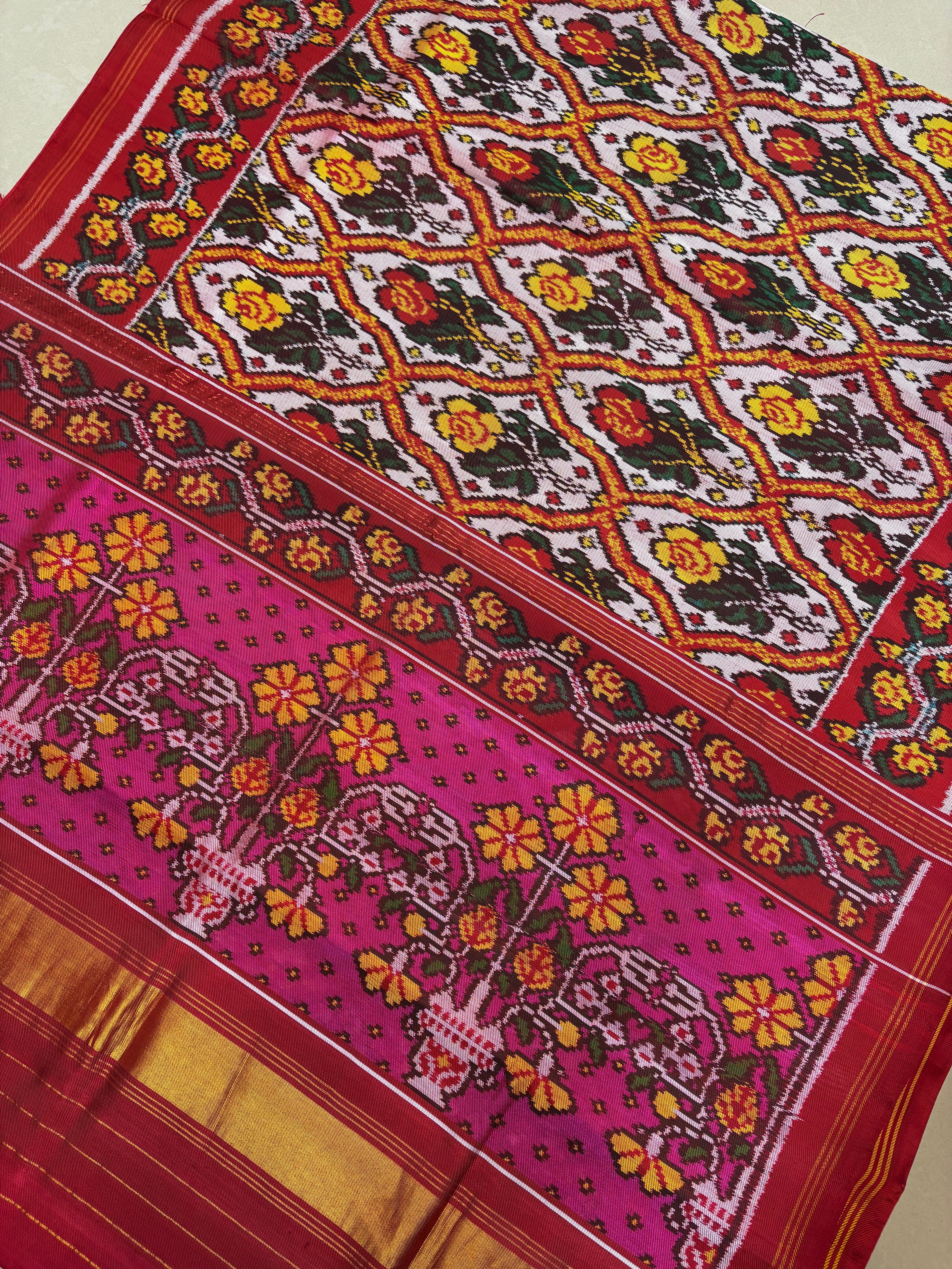 Fany design twill ikkat patola