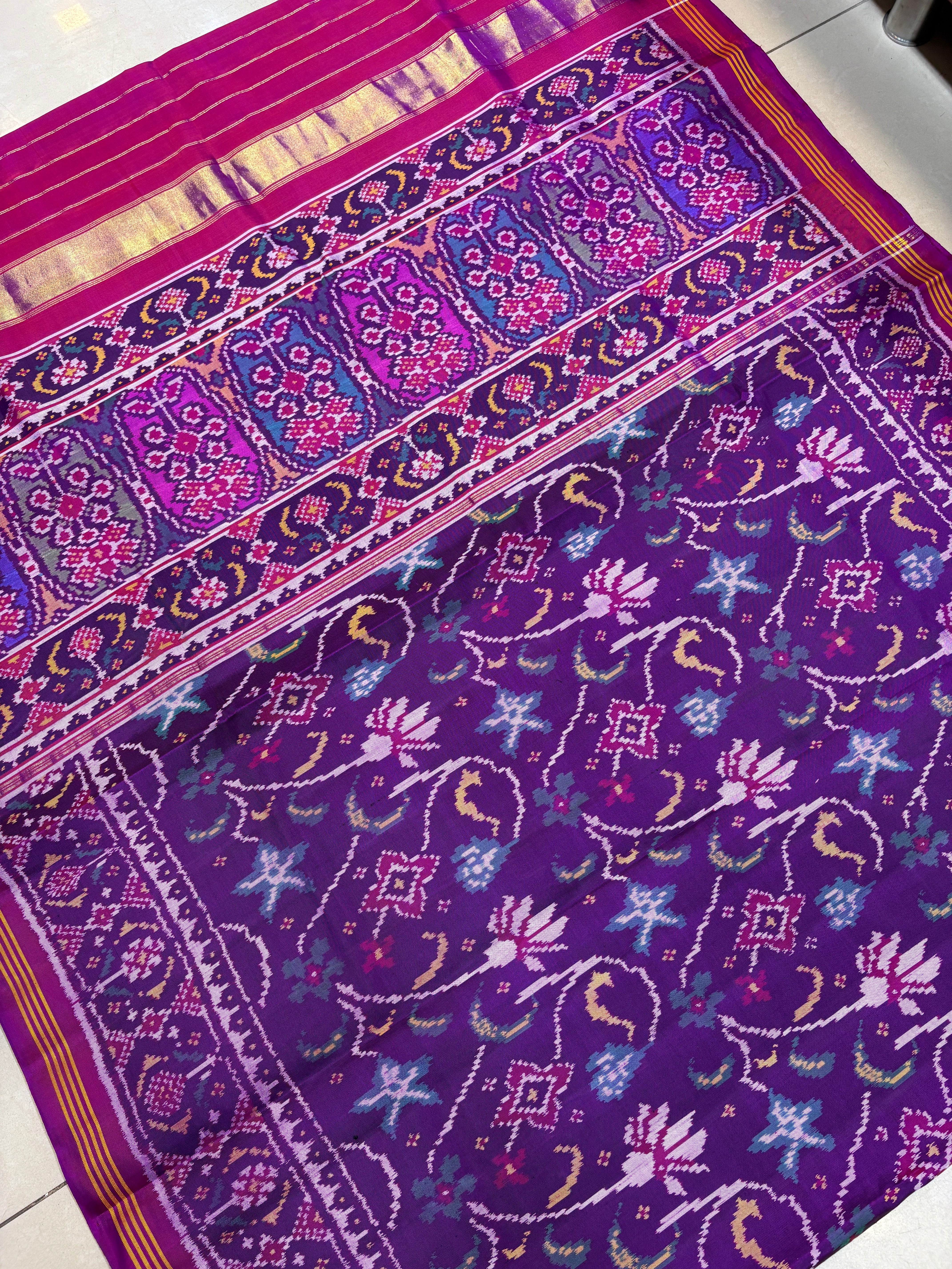 Singel ikkat fancy patola saree